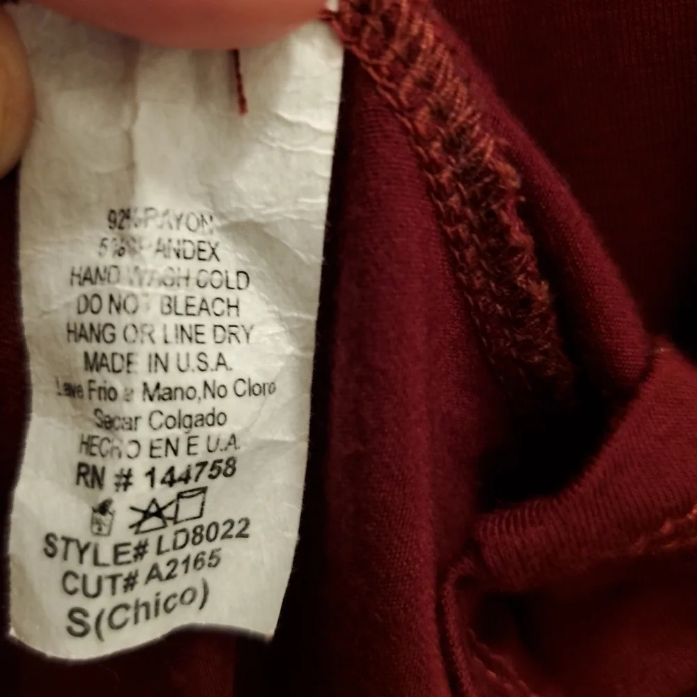 Lime N Chili dress strappy cold shoulder burgundy - Picture 4 of 5